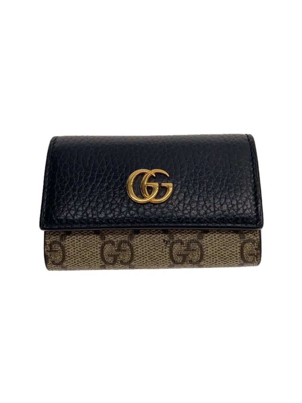 Gucci Key Case Wallet Leather Black